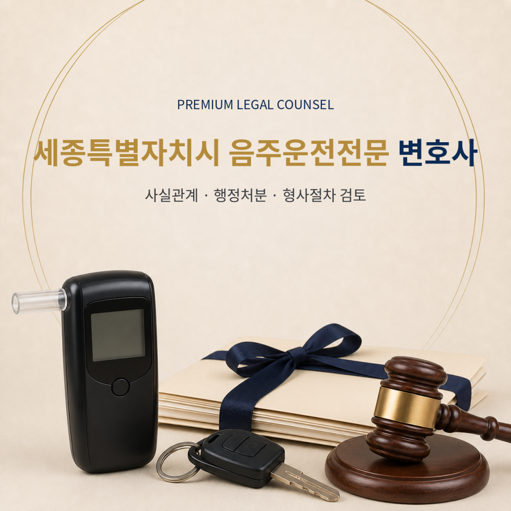 세종특별자치시 음주운전전문 변호사